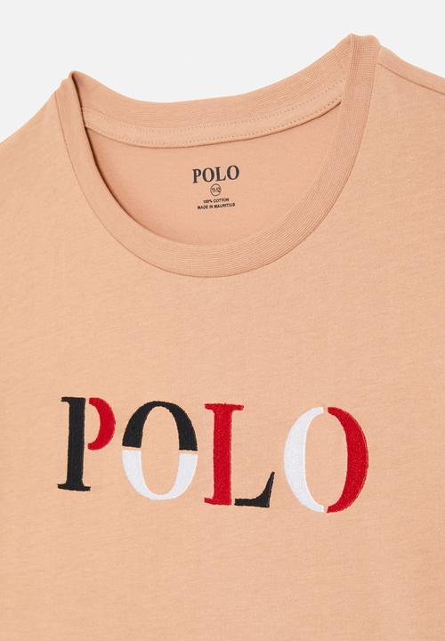 POLO - Boys bongani embroidered short sleeve tee - cork