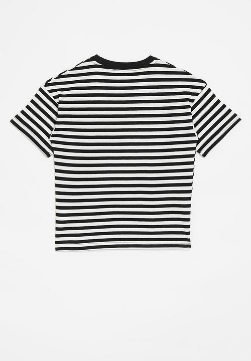 Pop Candy - Stripe t-shirt - black & white