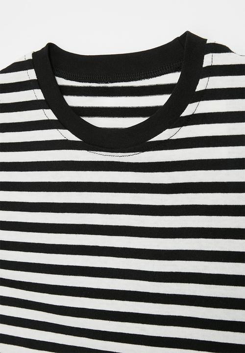 Pop Candy - Stripe t-shirt - black & white