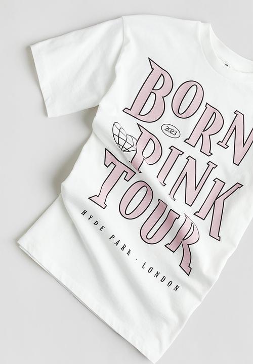 H&M - Oversized printed T-shirt - white