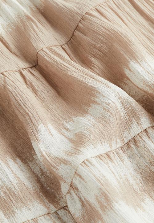 H&M - Maxi skirt - beige tie-dye
