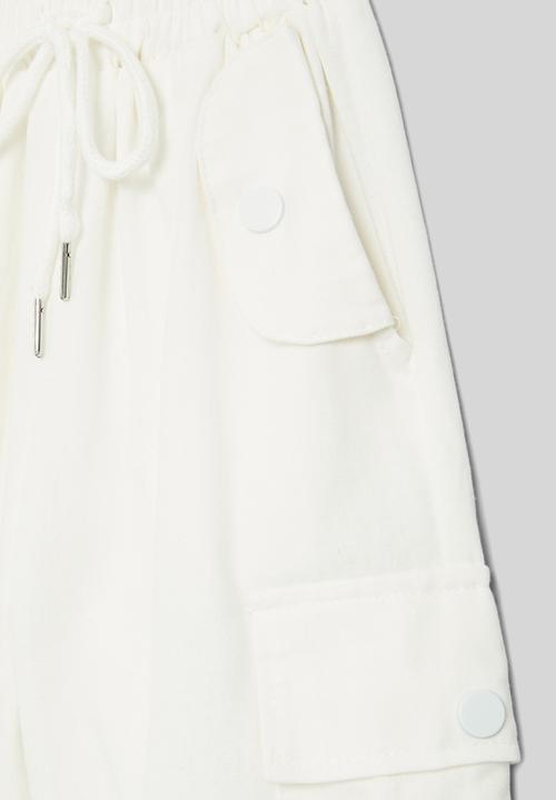 Pop Candy - Utility pants - white