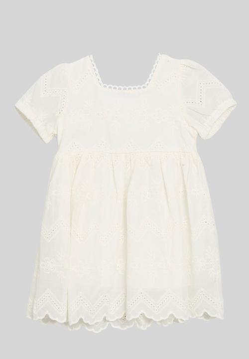 Pop Candy - Anglaise dress - white