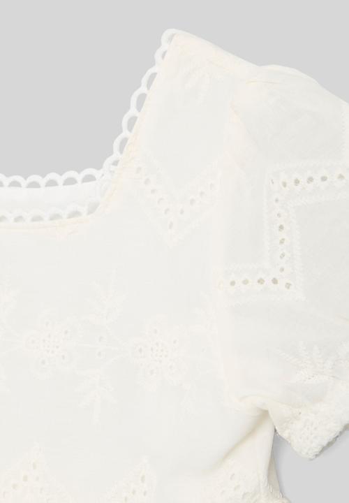 Pop Candy - Anglaise dress - white