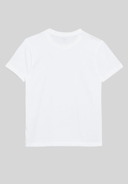POLO - Boys rick ss tee - white2