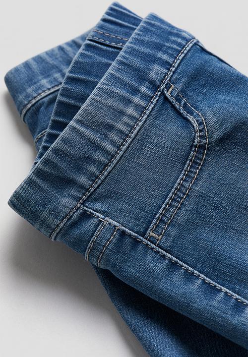 H&M - Denim shorts - washed denim blue