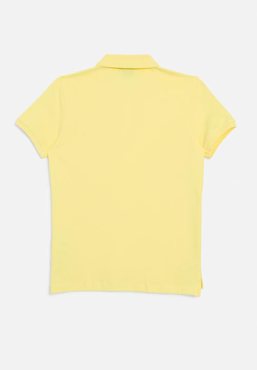 POLO - Girls nina short sleeve golfer - pale yellow