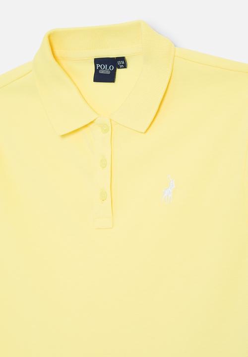 POLO - Girls nina short sleeve golfer - pale yellow
