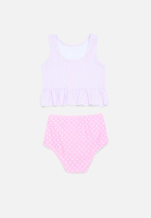 Pop Candy - Bow décor bikini set - pink