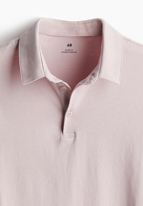 H&M - Slim fit polo shirt - pink