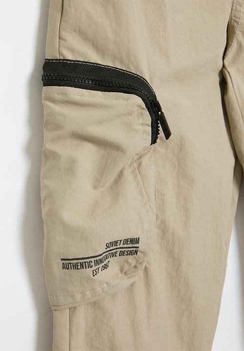 SOVIET - Boys fashion cargo jogger - khaki