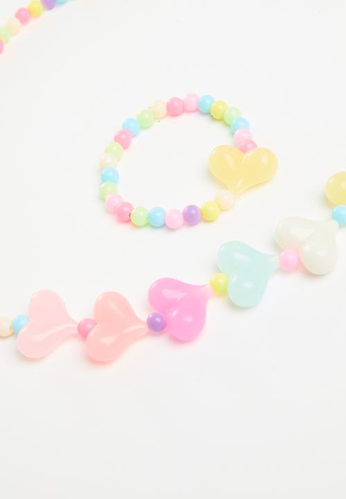 Pop Candy - Necklace & bracelet set - multi