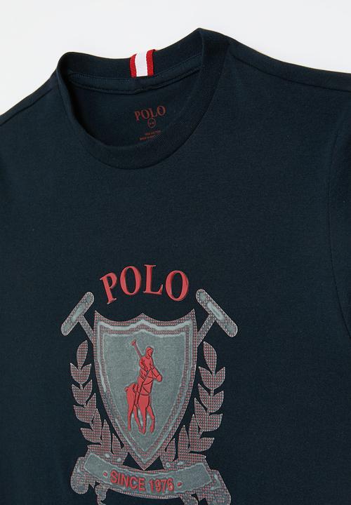 POLO - Boys cory crested tee - navy