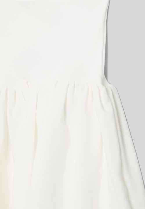 Pop Candy - Combo fit & flare dress - white