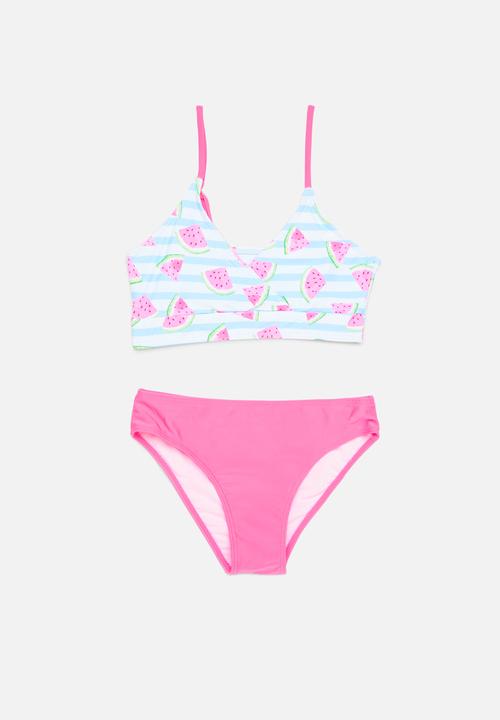 Pop Candy - 3 Piece swimset - blue & pink