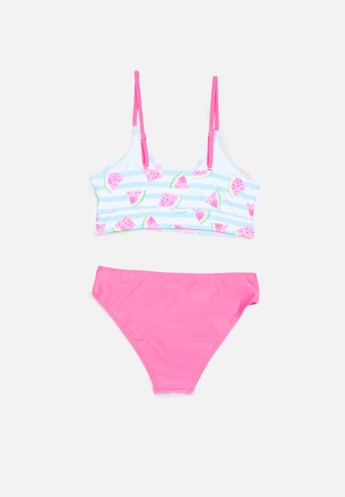 Pop Candy - 3 Piece swimset - blue & pink
