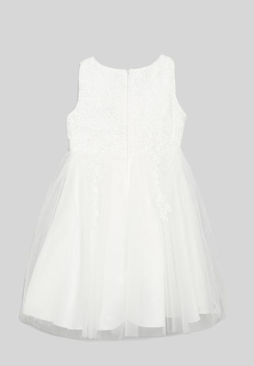 Pop Candy - Floral embellished dress - white