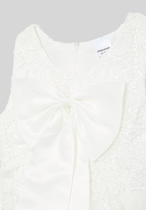 Pop Candy - Floral embellished dress - white