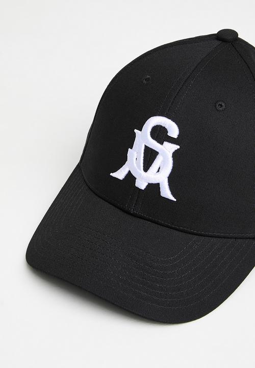 Steve Madden - Lennox cap white logo- black & white