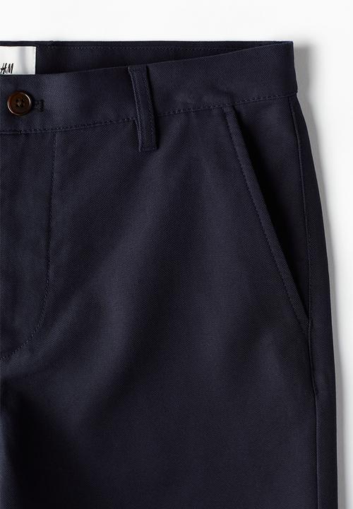 H&M - Regular fit chino shorts - navy blue