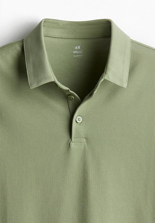 H&M - Coolmax® slim fit polo shirt - green