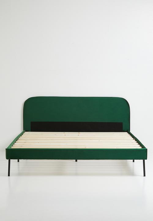 Sixth Floor - Christina bed-emerald green