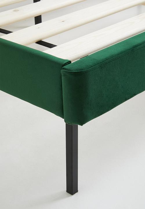 Sixth Floor - Christina bed-emerald green