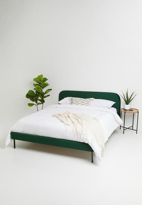 Sixth Floor - Christina bed-emerald green