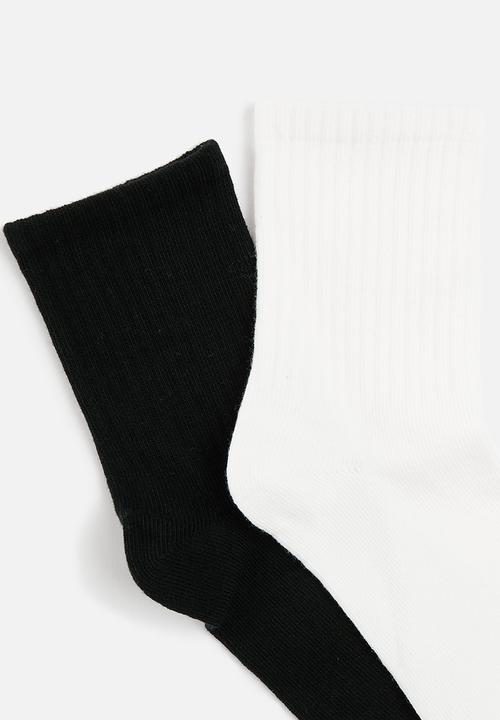 H&M - 7-pack socks - white & black 