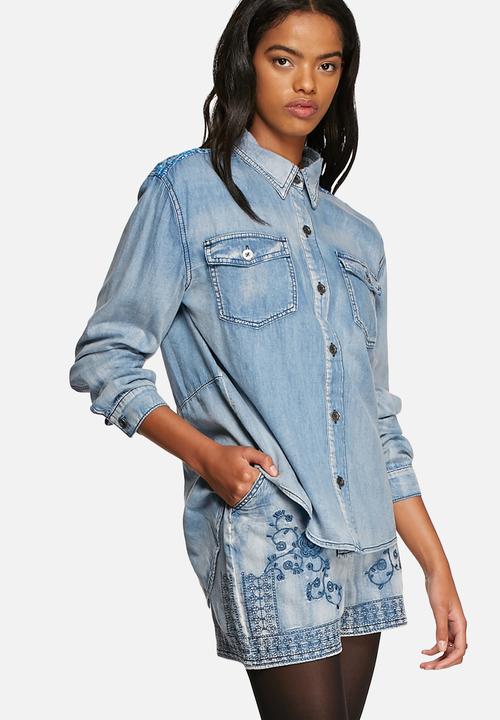 MINKPINK - Western flick split back shirt