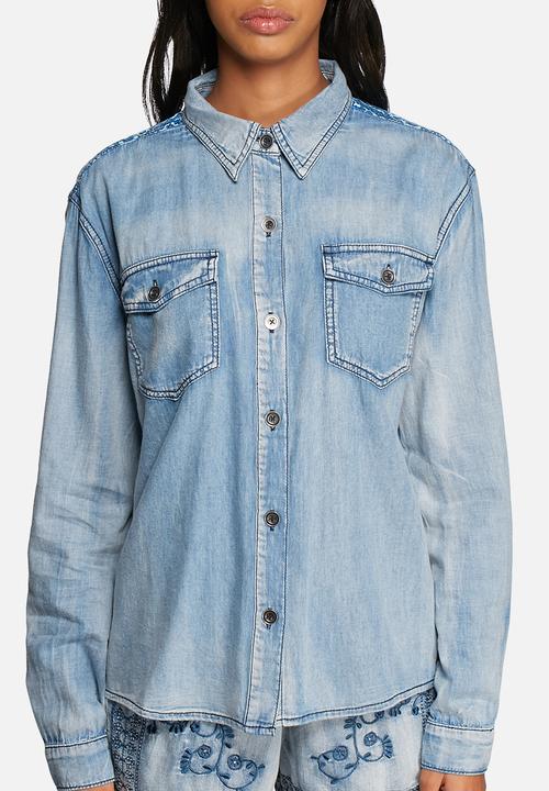 MINKPINK - Western flick split back shirt