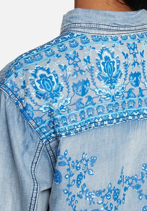 MINKPINK - Western flick split back shirt