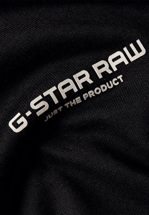 G-STAR - Center chest boxy r t long sleeve - dk black