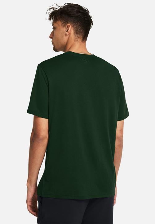 Under Armour - UA TEAM ISSUE WORDMARK SS - Forest Green & Baroque Green
