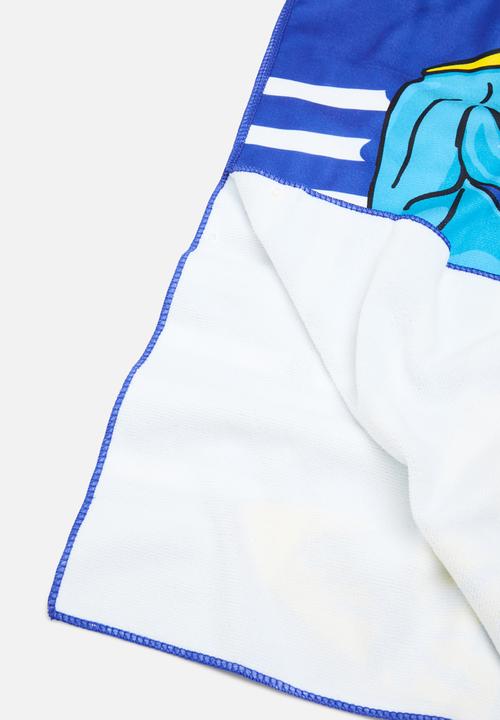 Pop Candy - Dino hooded towel - blue