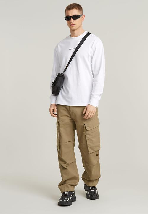 G-STAR - Center chest boxy r t l\s - white