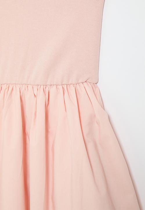 Pop Candy - Combo fit & flare dress - pink