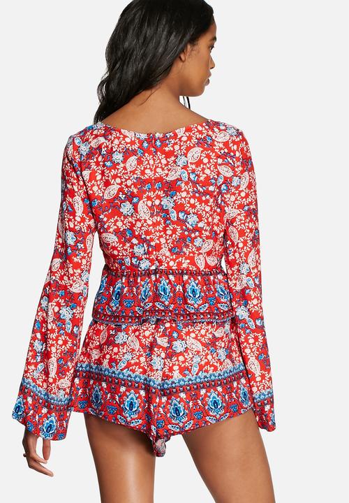 MINKPINK - Wild west tie front crop top