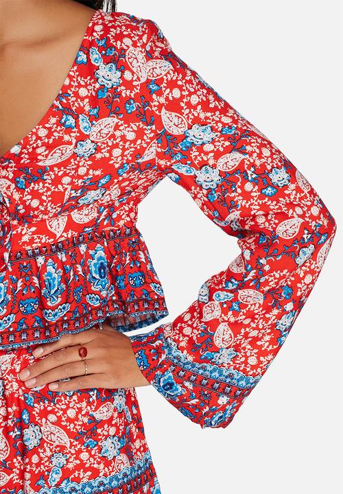MINKPINK - Wild west tie front crop top