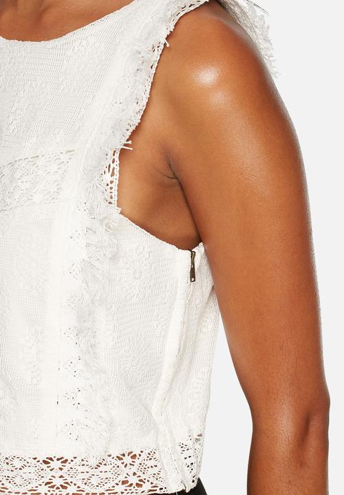 MINKPINK - Young empire lace crop top