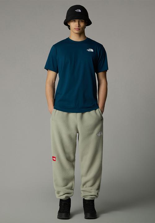The North Face - M short sleeve redbox tee - midnight petrol & tnf red