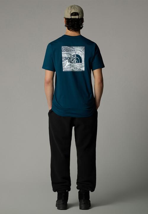 The North Face - M short sleeve redbox celebration tee - midnight petrol 