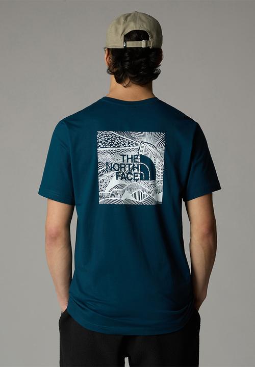 The North Face - M short sleeve redbox celebration tee - midnight petrol 
