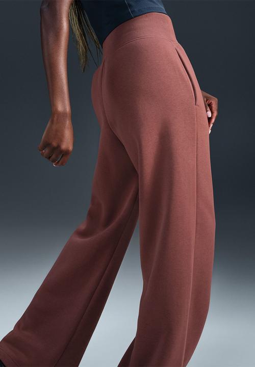 Nike - Nike Phoenix wide leg pant - Red sepia