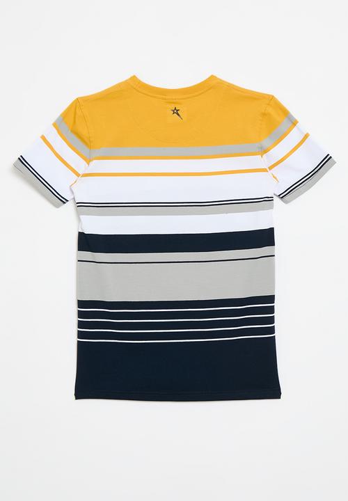 SOVIET - Boys crew neck y/dye stripe - new mustard