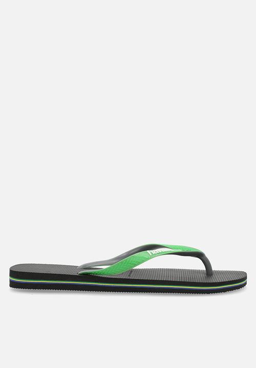 Havaianas - Brazilmix - black/lime green
