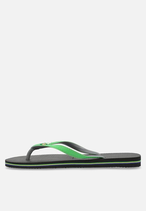 Havaianas - Brazilmix - black/lime green