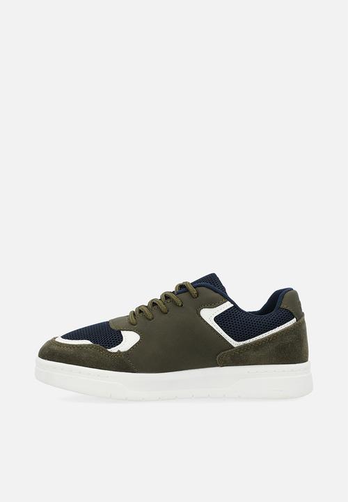POLO - Colour block sneaker - olive
