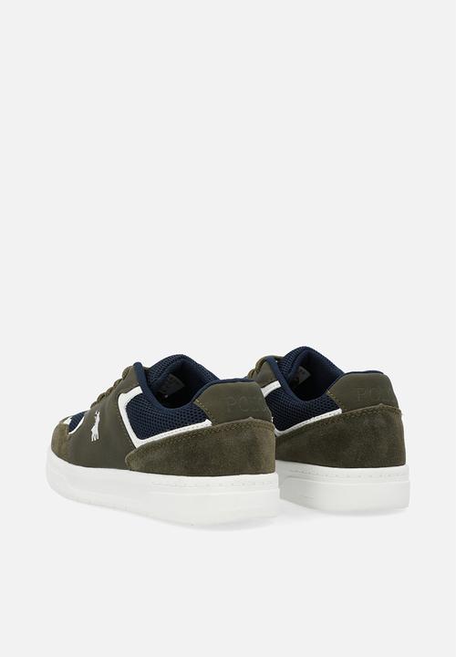 POLO - Colour block sneaker - olive