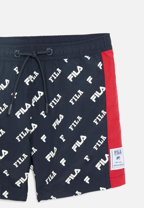 FILA - Ellis Shorts - Fila Blue Aop/Fila Red